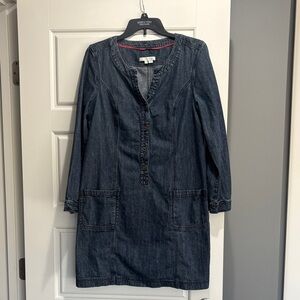 Boden Dark Blue Denim Long Sleeve Tunic